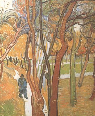 Vincent Van Gogh The Walk:Falling Leaves (nn04) oil painting picture